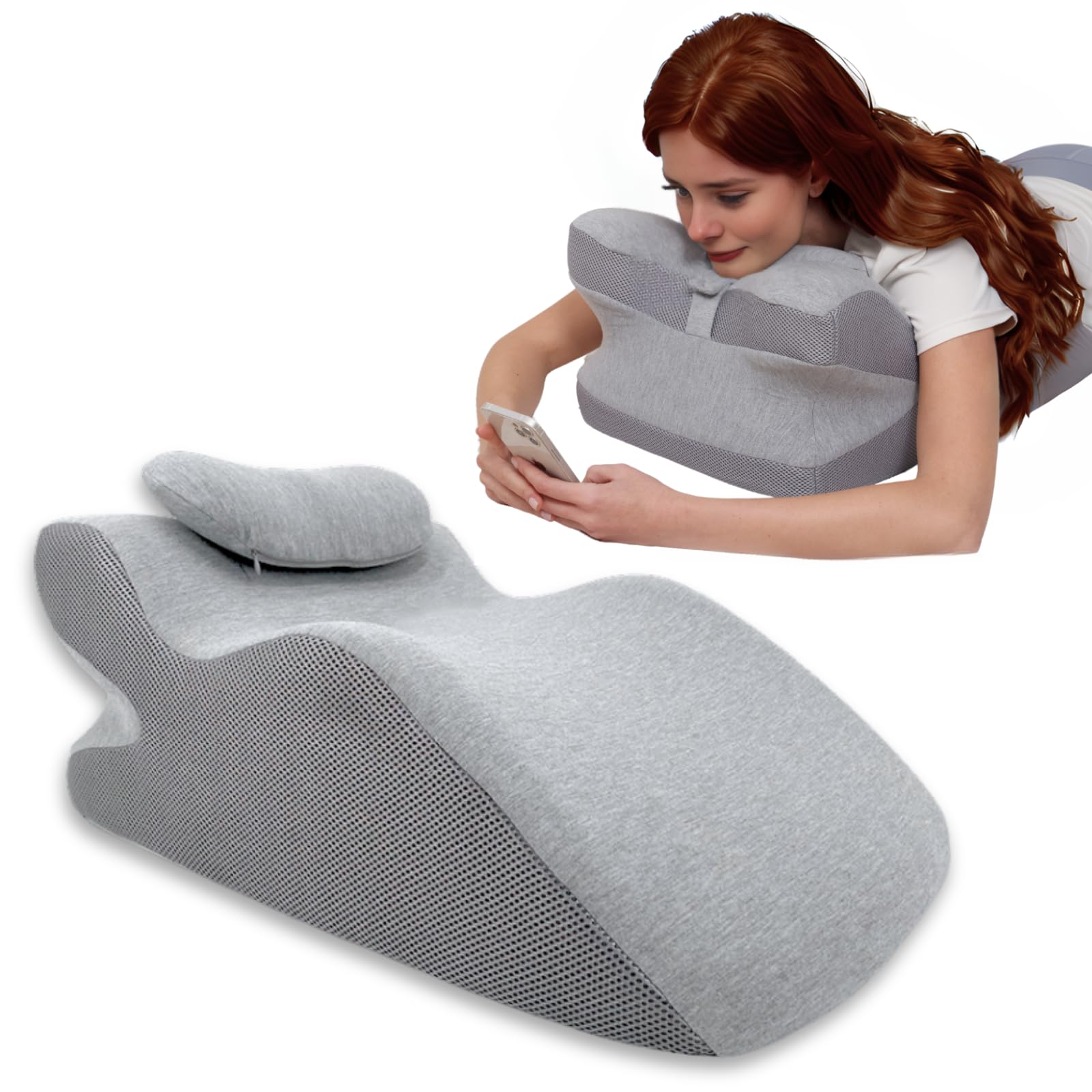 Amazon.com: cozwish Memory Foam Ergonomic Wedge Prone Pillow